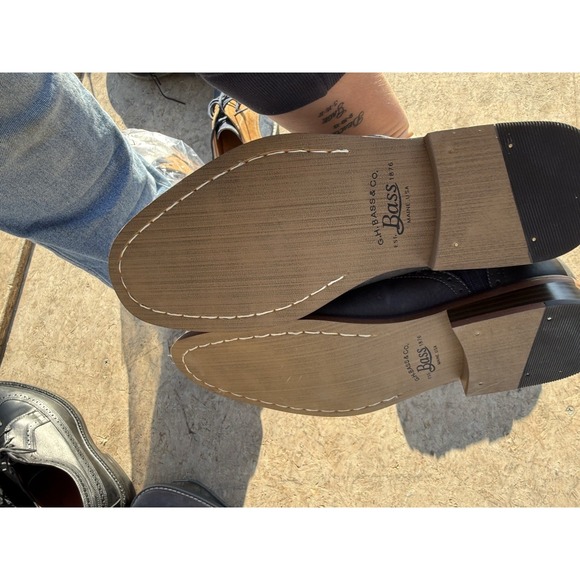 G.H. Bass Rannis 9.5M Brown Cap Toe Leather Oxford Dress Shoes - Picture 3 of 7